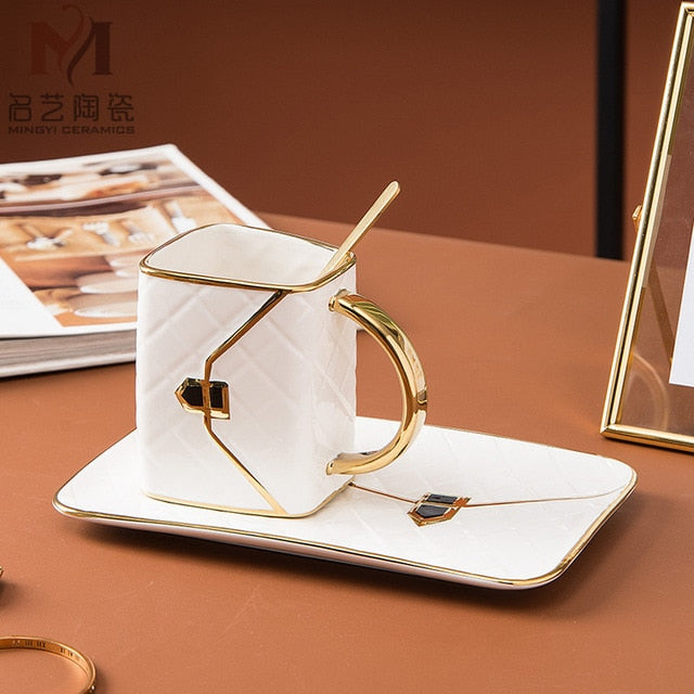 Lux Coffee Mug & Plate Set