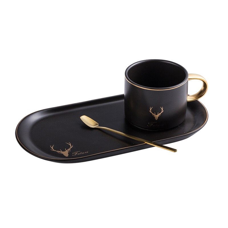 Prestige Coffee Mug and Dessert Plate Set