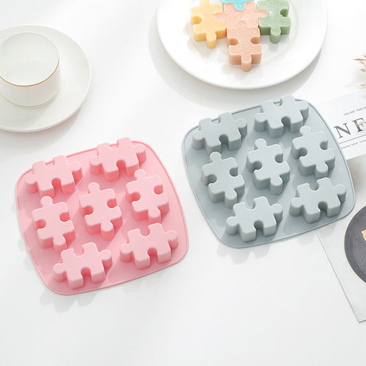 Silicone Puzzle-Piece Ice Tray