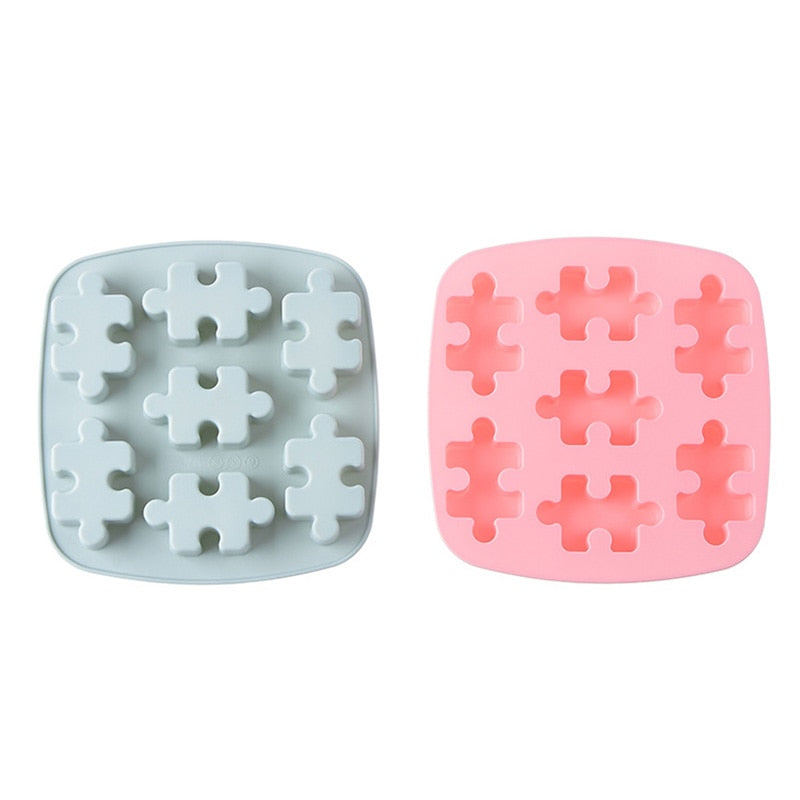 Silicone Puzzle-Piece Ice Tray