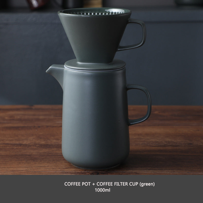 Ceramic Pour Over Drip Coffee Maker Set