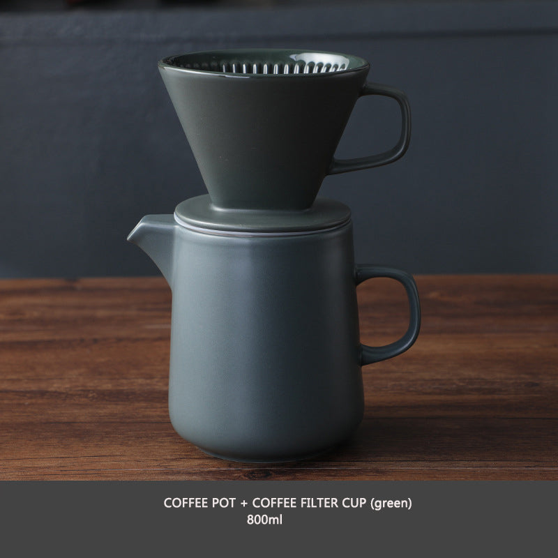 Ceramic Pour Over Drip Coffee Maker Set