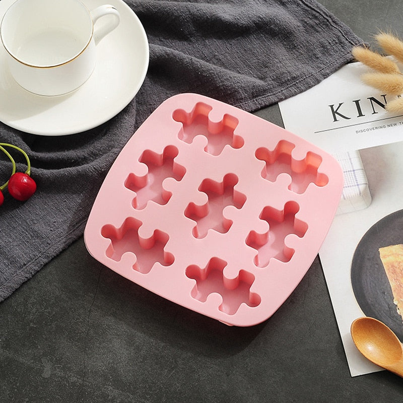 Silicone Puzzle-Piece Ice Tray