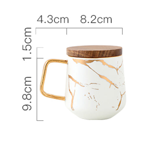 Gold Marble Ceramic Mug