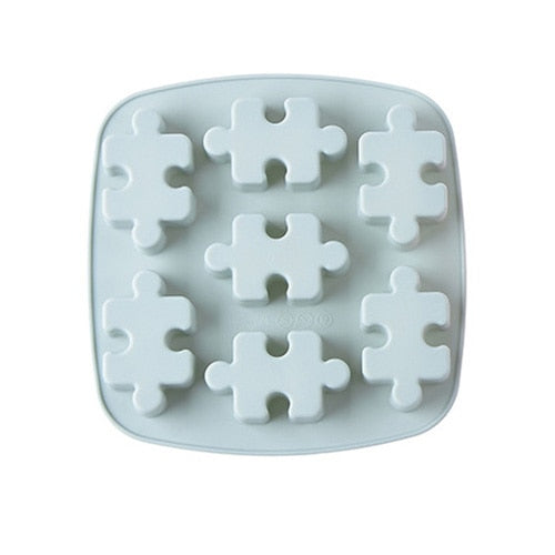 Silicone Puzzle-Piece Ice Tray