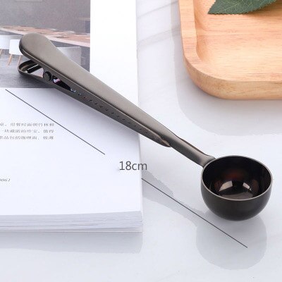 2-in-1 Stainless Steel Coffee Spoon and Sealing Clip