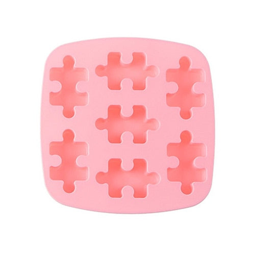 Silicone Puzzle-Piece Ice Tray