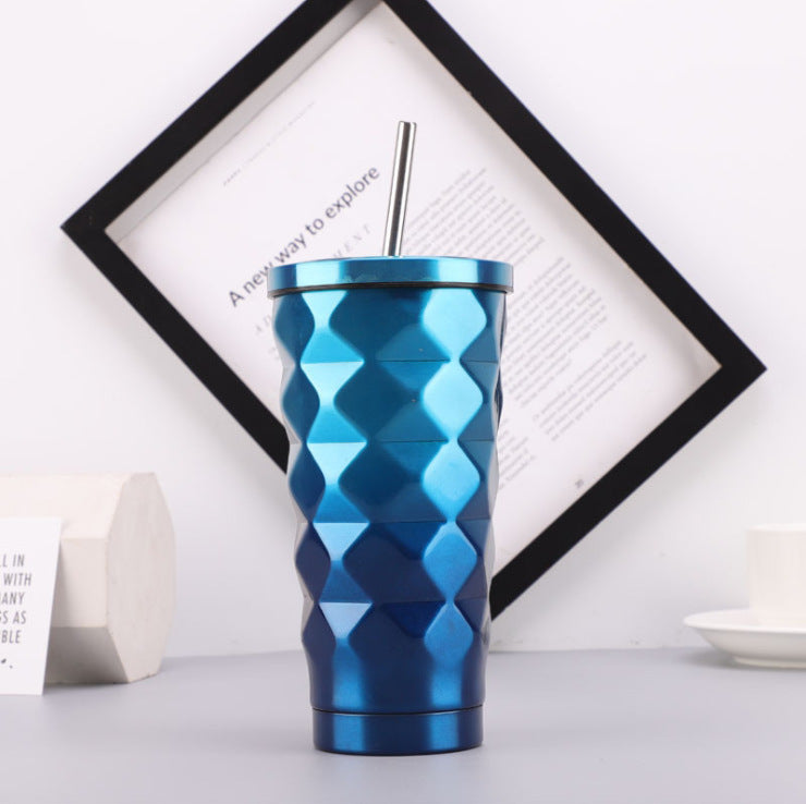 Stainless Steel Diamond Tumbler