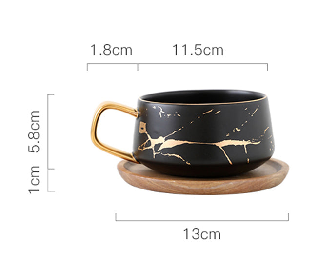 Gold Marble Ceramic Mug