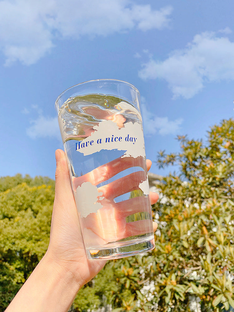 Glass Tumbler with Lid