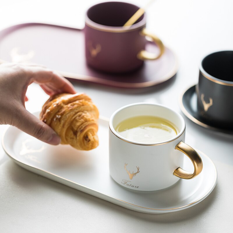 Prestige Coffee Mug and Dessert Plate Set