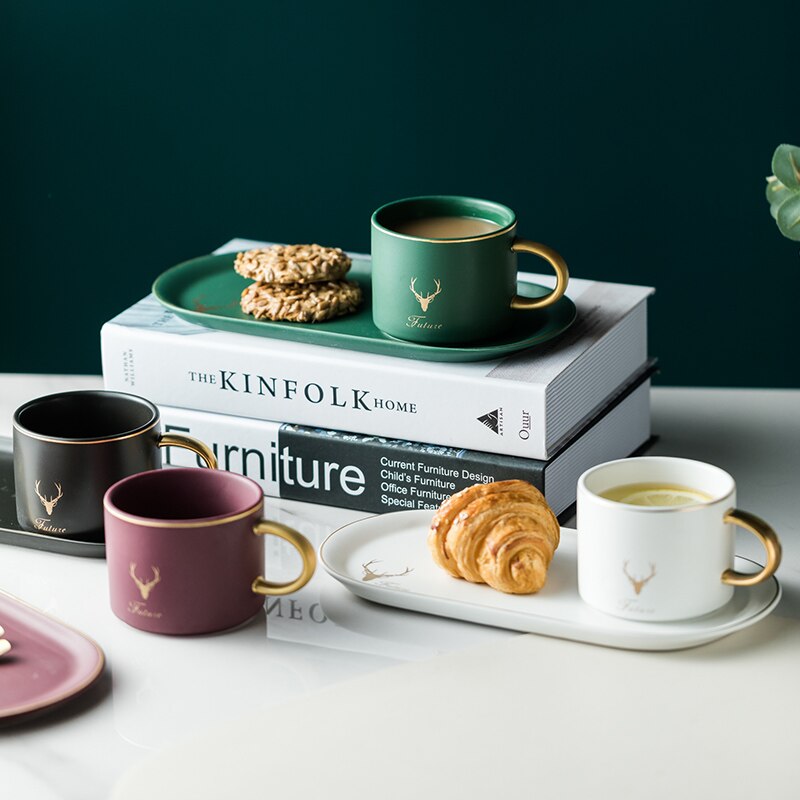 Prestige Coffee Mug and Dessert Plate Set