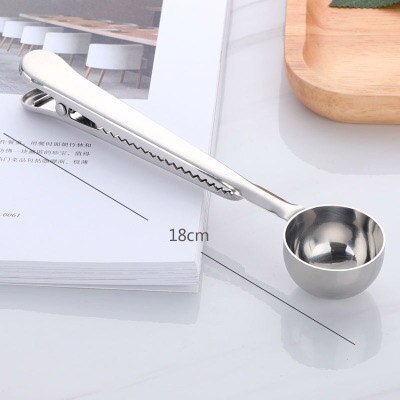 2-in-1 Stainless Steel Coffee Spoon and Sealing Clip