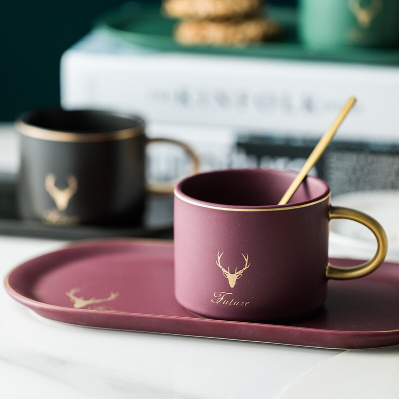 Prestige Coffee Mug and Dessert Plate Set