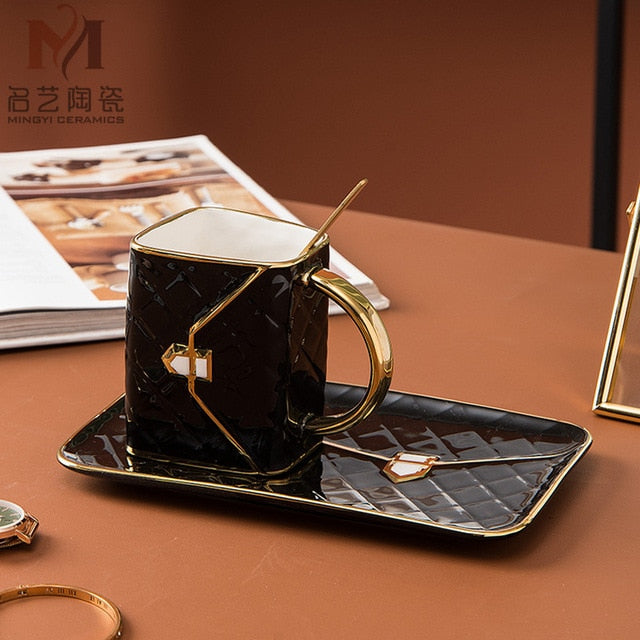 Lux Coffee Mug & Plate Set