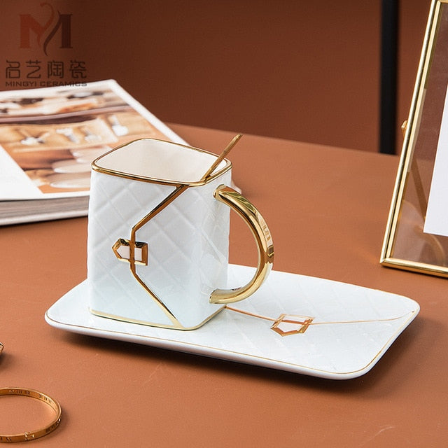 Lux Coffee Mug & Plate Set