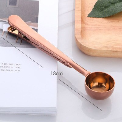 2-in-1 Stainless Steel Coffee Spoon and Sealing Clip